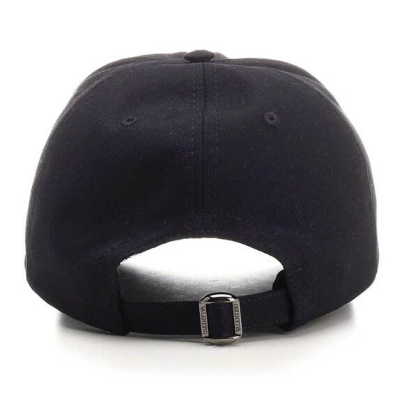 VALENTINO ROCKSTUD COTTON BASEBALL CAP WITH STUD APPLIQUÉ - Picture 7 of 10